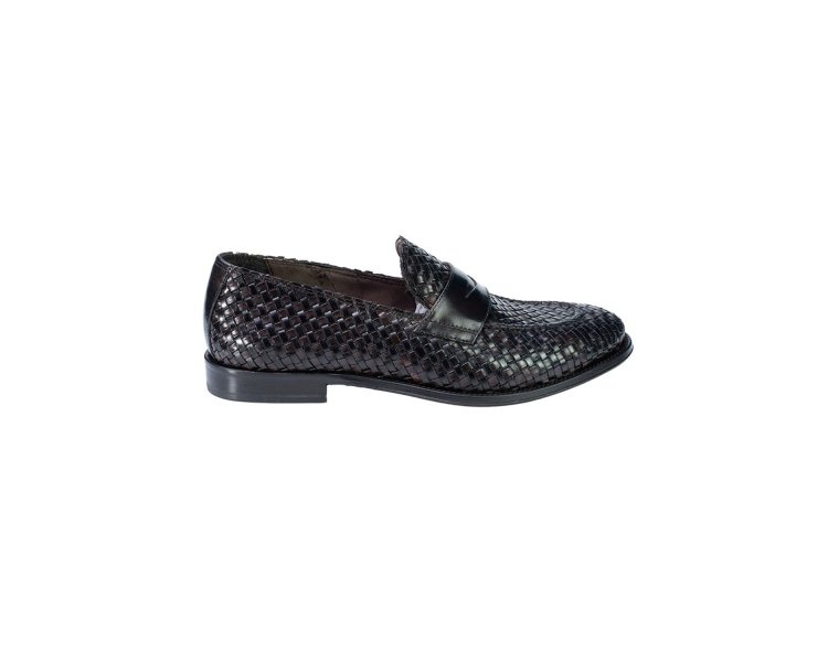 MOCASSINI SLIP-ON DA UOMO IN PELLE INTRE