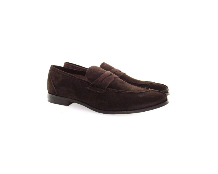 MOCASSINI SLIP-ON DA UOMO IN PELLE SCAMO