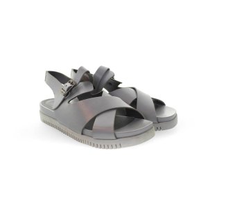 SANDALI DA DONNA IN PELLE COLORE GRIGIO