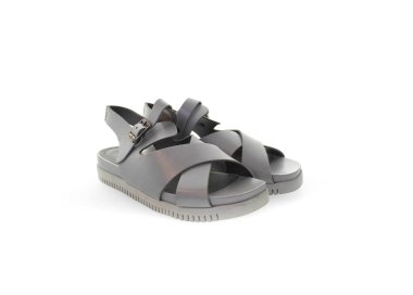 SANDALI DA DONNA IN PELLE COLORE GRIGIO