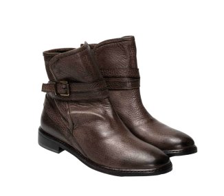 Handmade woman`s ankle bootss in genuine leather