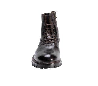 Handmade men`s ankle boots in genuine leather