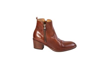 Handmade woman`s ankle boots in genuine leather 100% Italian