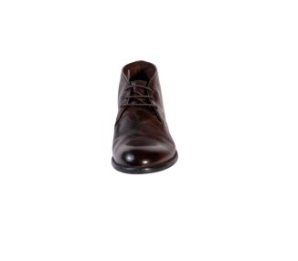 Handmade men`s ankle boots in genuine leather 100% italian