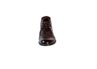 Handmade men`s ankle boots in genuine leather 100% italian