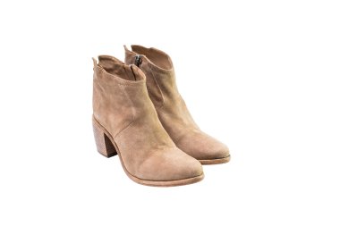 Handmade woman`s ankle boots in genuine suede leather 100% Italian