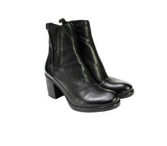 Handmade women's ankle boot in genuine leather 100% Italian