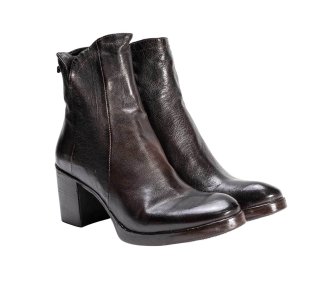 Handmade women's ankle boot in genuine leather 100% Italian