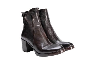 Handmade women's ankle boot in genuine leather 100% Italian