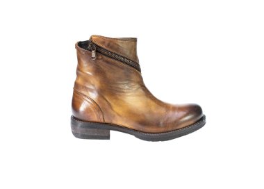 Handmade women's ankle boots in genuine  leather