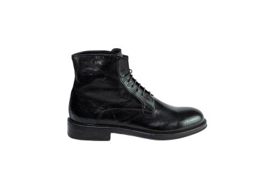 Artisan boots for men with laces and in genuine leather