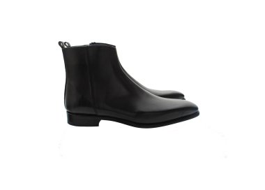 Handmade men`s ankle boots in genuine leather 100% italian