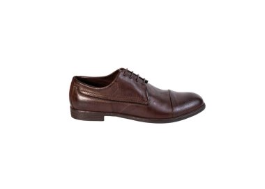 Handmade men`s lace-up oxford shoes in genuine leather 100% italian
