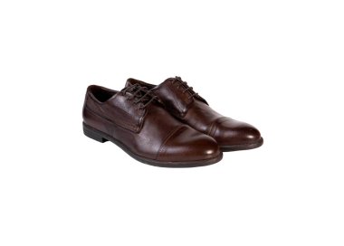 Handmade men`s lace-up oxford shoes in genuine leather 100% italian