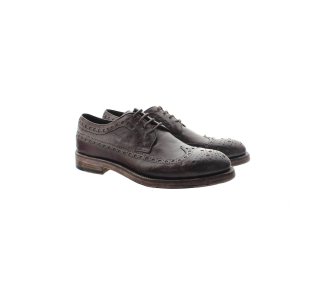 Artisan laced-up shoes for men in genuine leather