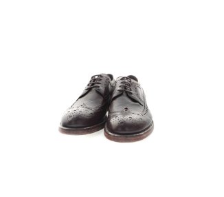 Artisan laced-up shoes for men in genuine leather