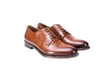 Artisan laced-up shoes for men in genuine leather