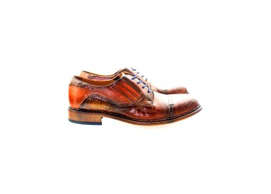 Handmade men`s lace-up shoes in genuine leatther 100% italian