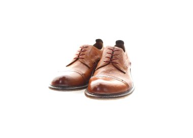 Handmade men`s lace-up shoes in genuine leatther 100% italian