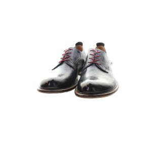 Handmade men`s lace-up shoes in genuine leatther 100% italian