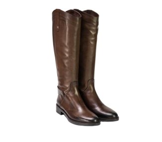Handmade long boots for women in genuine calf leather 100% italian