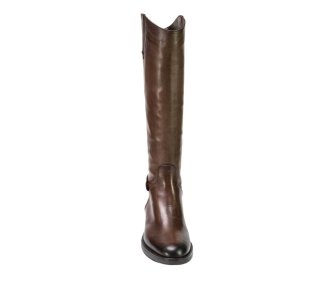 Handmade long boots for women in genuine calf leather 100% italian