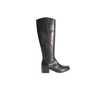 Handmade long boots in genuine calf leather 100% italian