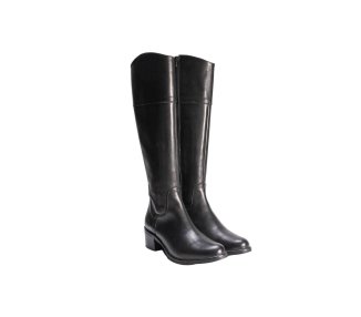 Handmade long boots in genuine calf leather 100% italian