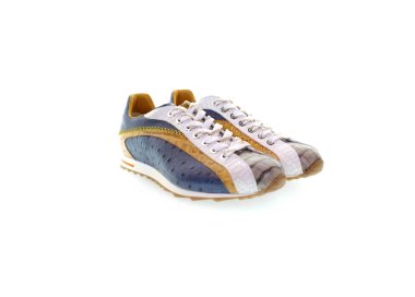 Handmade men`s sneakers in genuine leather100% italian