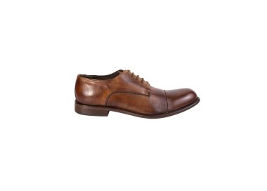 Handmade men`s lace-up shoes in genuine leather