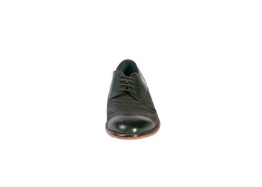 Handemade men`s lace-up shoes in genuine leather 100% italian