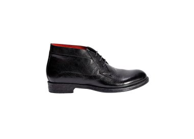 Handmade men`s ankle boots in genuine leather 100% italian