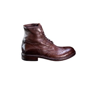 Handmade men`s ankle boots in genuine leather