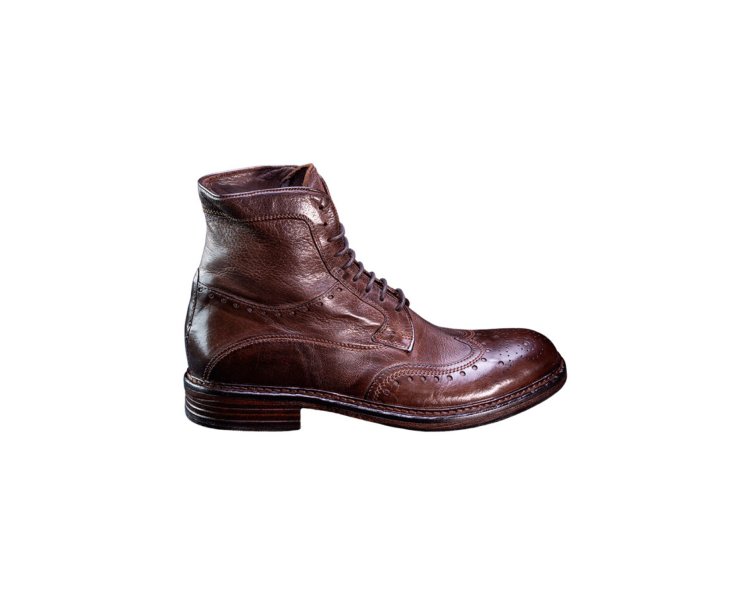 Handmade men`s ankle boots in genuine leather