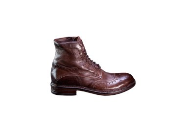 Handmade men`s ankle boots in genuine leather