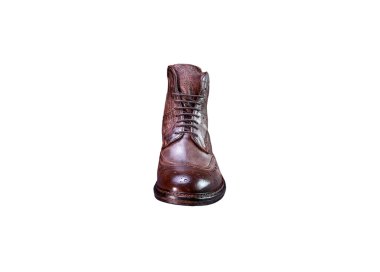 Handmade men`s ankle boots in genuine leather