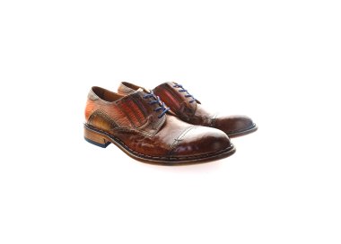 Handmade men`s lace-up shoes in genuine leatther 100% italian