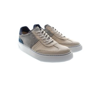 Handmade men`s sneakers in genuine leather100% italian