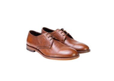 Artisan laced-up shoes for men in genuine leather