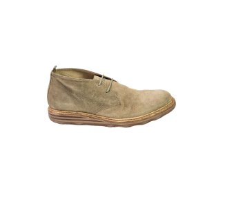 Handmade men`s moccasins shoes in genuine suede leather 100% italian