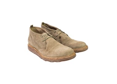 Handmade men`s moccasins shoes in genuine suede leather 100% italian