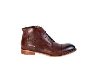 Handcrafted men`s ankle boots in genuine calf leather