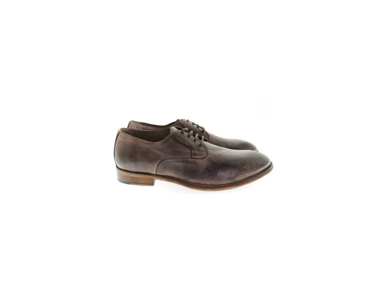 Handcrafted men`s lace-up shoes in genuine leather