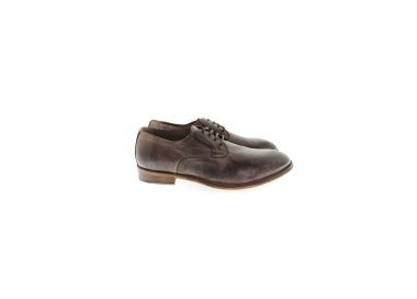 Handcrafted men`s lace-up shoes in genuine leather