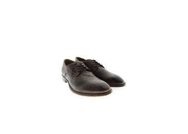 Handcrafted men`s lace-up shoes in genuine leather