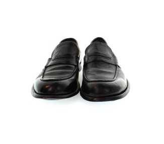 Handmade men's moccasines in genuine black leather