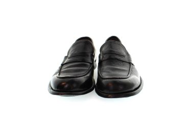 Handmade men's moccasines in genuine black leather