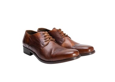 Handcrafted men`s lace-up shoes in genuine leather