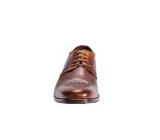 Handcrafted men`s lace-up shoes in genuine leather