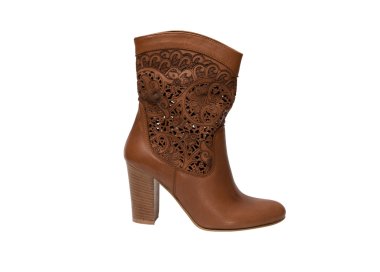 Handcrafted women`s ankle boots in soft genuine leather